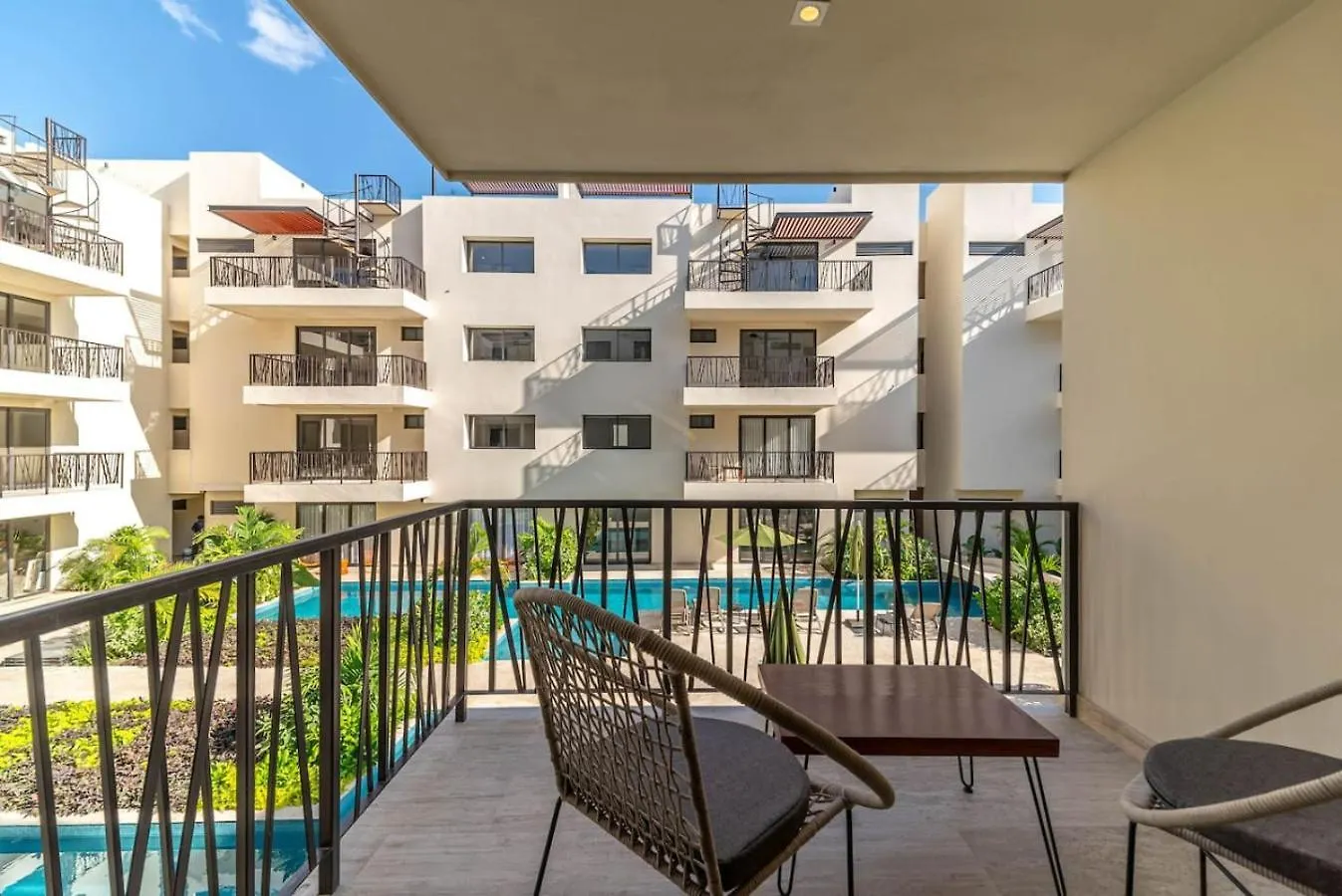 度假居 1Bd Suite W Private Balcony And Pool In Aldea Zama 图卢姆 墨西哥