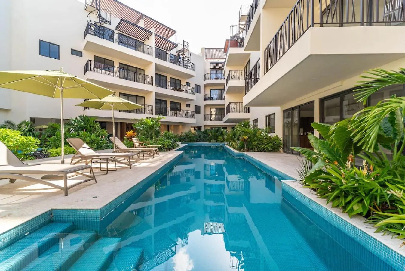 度假居 1Bd Suite W Private Balcony And Pool In Aldea Zama 图卢姆