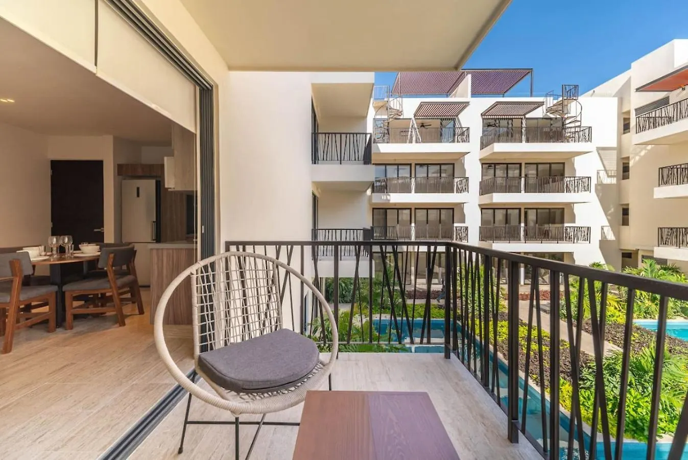 度假居 1Bd Suite W Private Balcony And Pool In Aldea Zama 图卢姆 墨西哥
